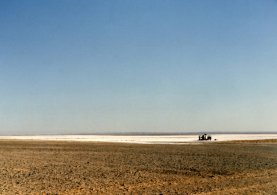 The salt flats of the Jafr Depression